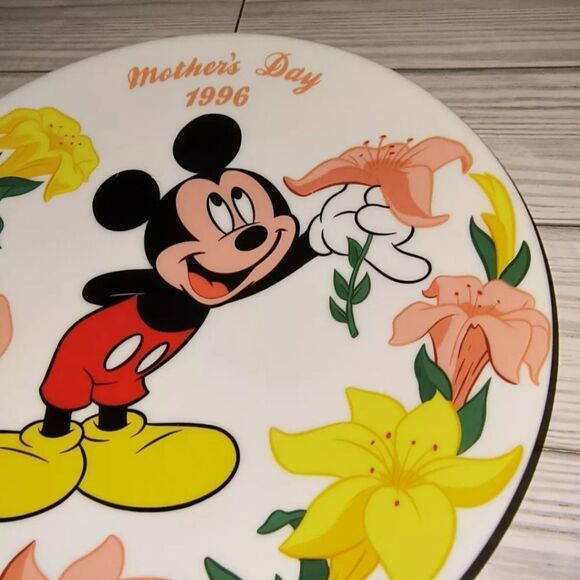 Grolier Vintage 1996 Walt Disney Mickey Mouse Mothers Day Plate Limited Edition - Picture 6 of 9